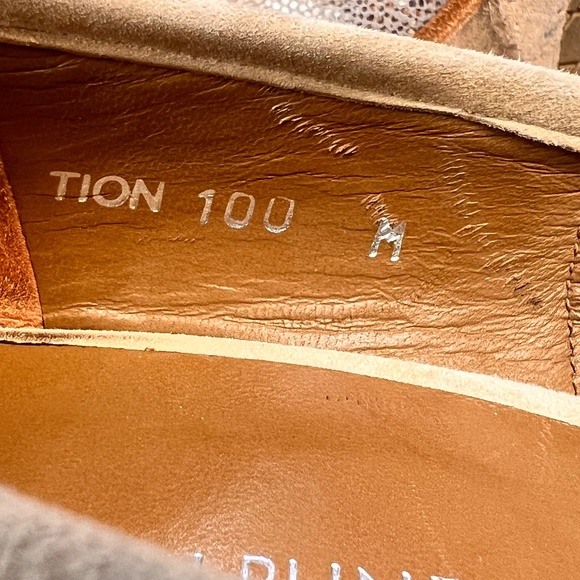 Donald J Pliner Silver Lace Metallic Pointed Toe Heels Tion Pumps 10M Party - Picture 8 of 10